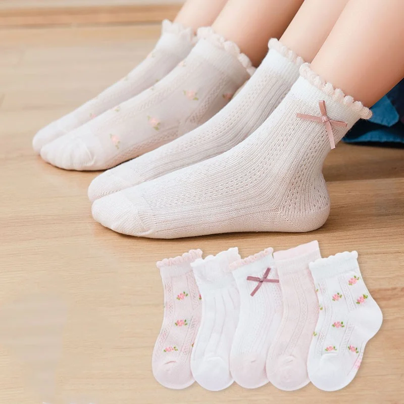 Summer Clothing Baby Girl - Skarpetki dziecięce 5 par/partia Wiosna Lato