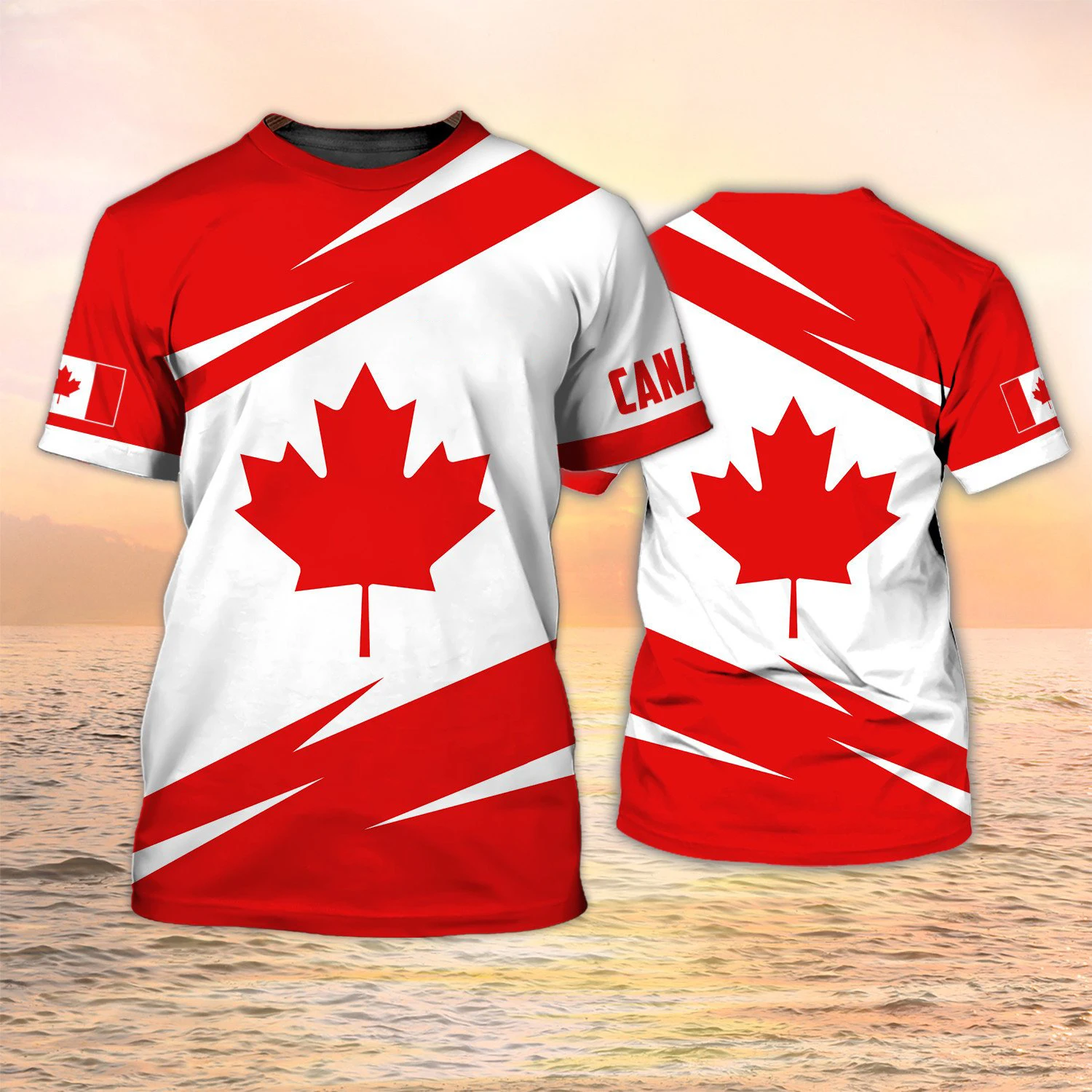 Koszulki z nadrukiem flagi Kan – Summer Clothing Women Canada recenzja i cena
