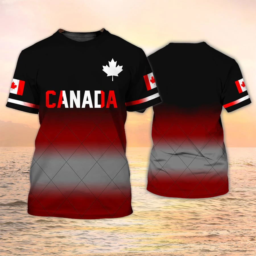 Koszulki z nadrukiem flagi Kan – Summer Clothing Women Canada recenzja i cena